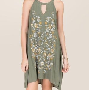 Briana embroidered shift dress